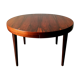 Round extendable table in rosewood 1960s