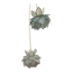 Pair of hanging lamps in mother-of-pearl