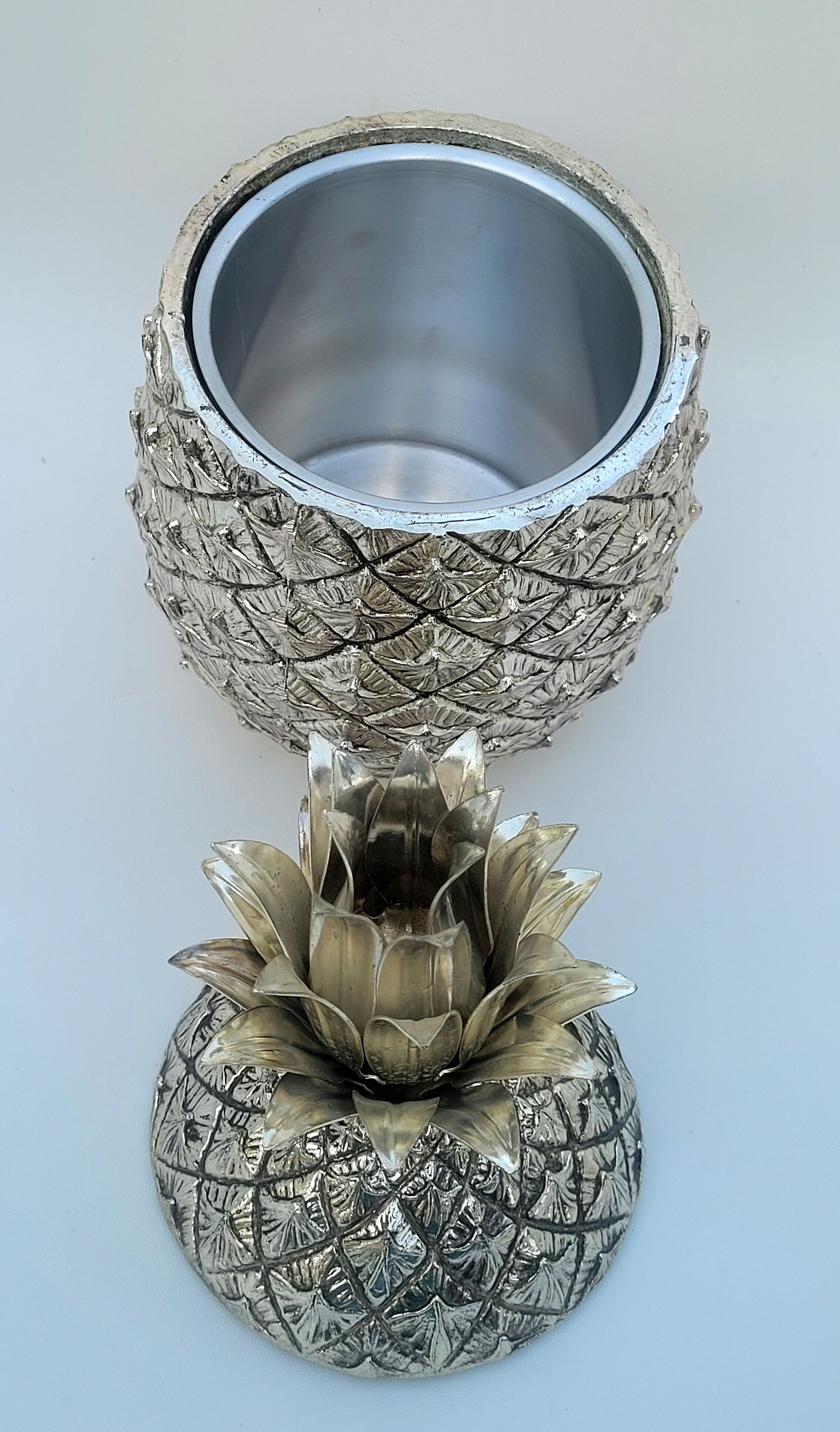 Vintage pineapple ice bucket by Mauro Manetti, 1970