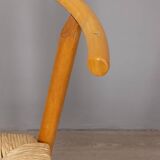 Set of 4 vintage 80s chairs in oak wood danish design