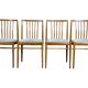 Set of 4 dining chairs 60s 70s