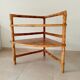 Bamboo and rattan corner table by Adrien Audoux and Frida Minet 1950s