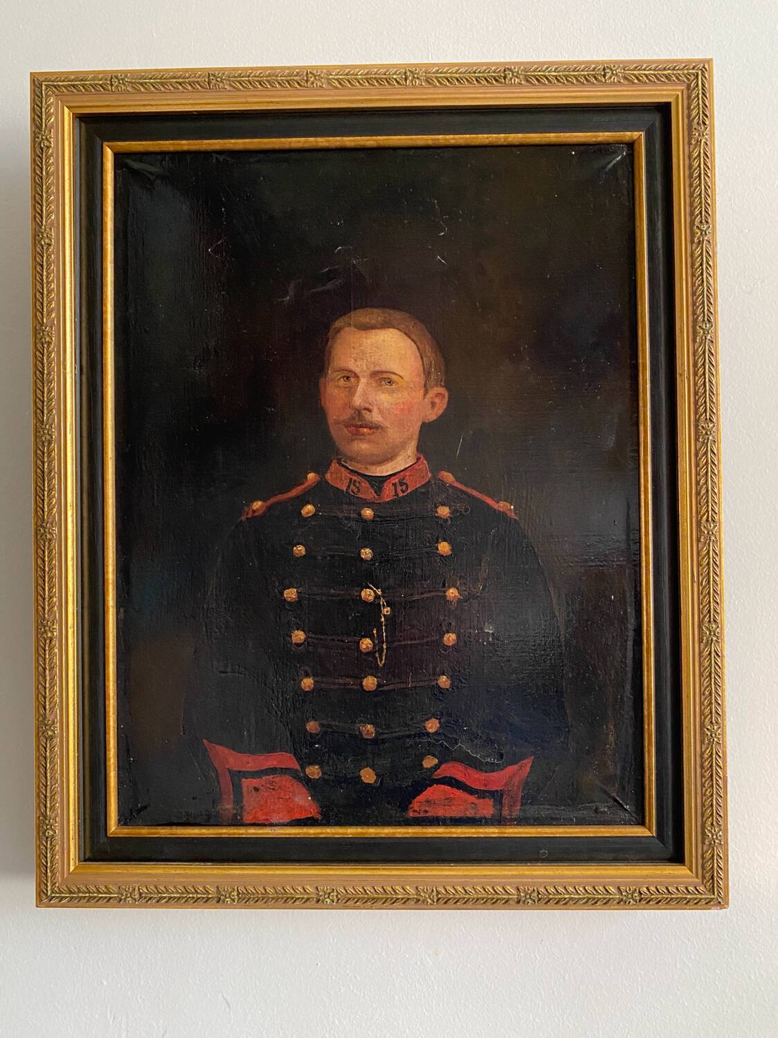 Portrait old soldier 19th