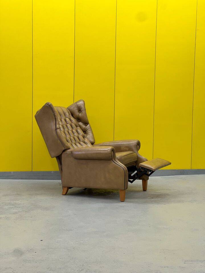 Vintage Handmade Chesterfield Recliner Armchair