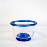 Vintage blue Murano glass vase by Vistosi, Italy, 1970s