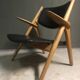 CH28 Sawbuck Lounge Chair by Hans Wegner for Carl Hansen & Søn, 1950s