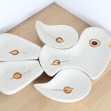 Aperitifs ceramic bird cups