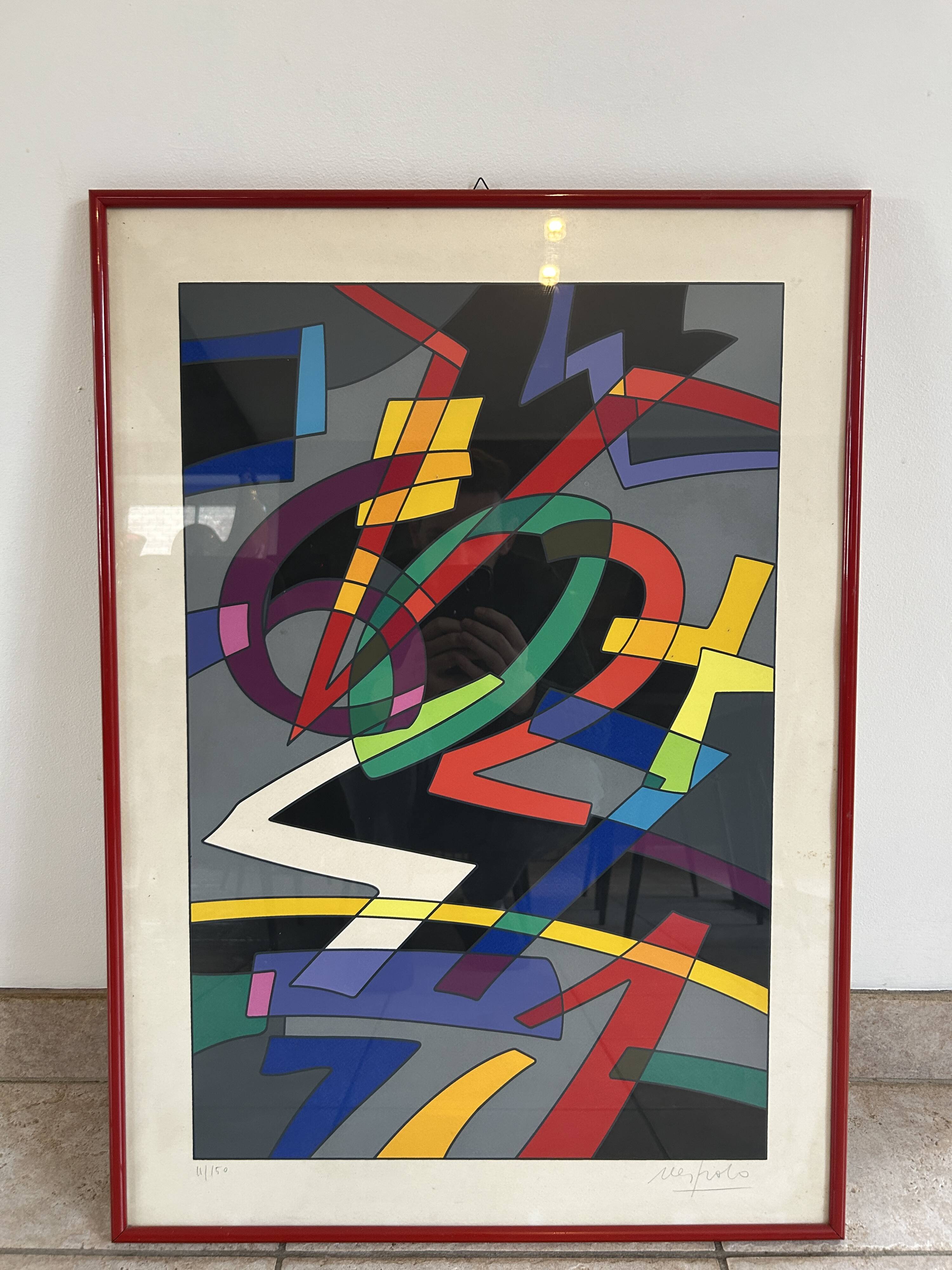 Screen print by Ugo Nespolo (1941 - ) - SIXTEEN TONS