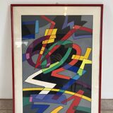 Screen print by Ugo Nespolo (1941 - ) - SIXTEEN TONS