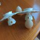 Lot two eggcups ceramic artichoke