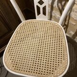 White canne chairs