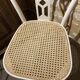 White canne chairs