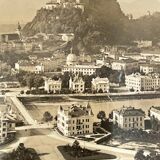 Old photography stereo, stereograph, luxury albumine 1903 Salzburg
