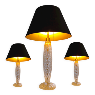 'Sirena' table Lamps by John Hutton for Donghia, 1980's, Set of 3