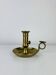 Golden brass candlestick rat of the cellar