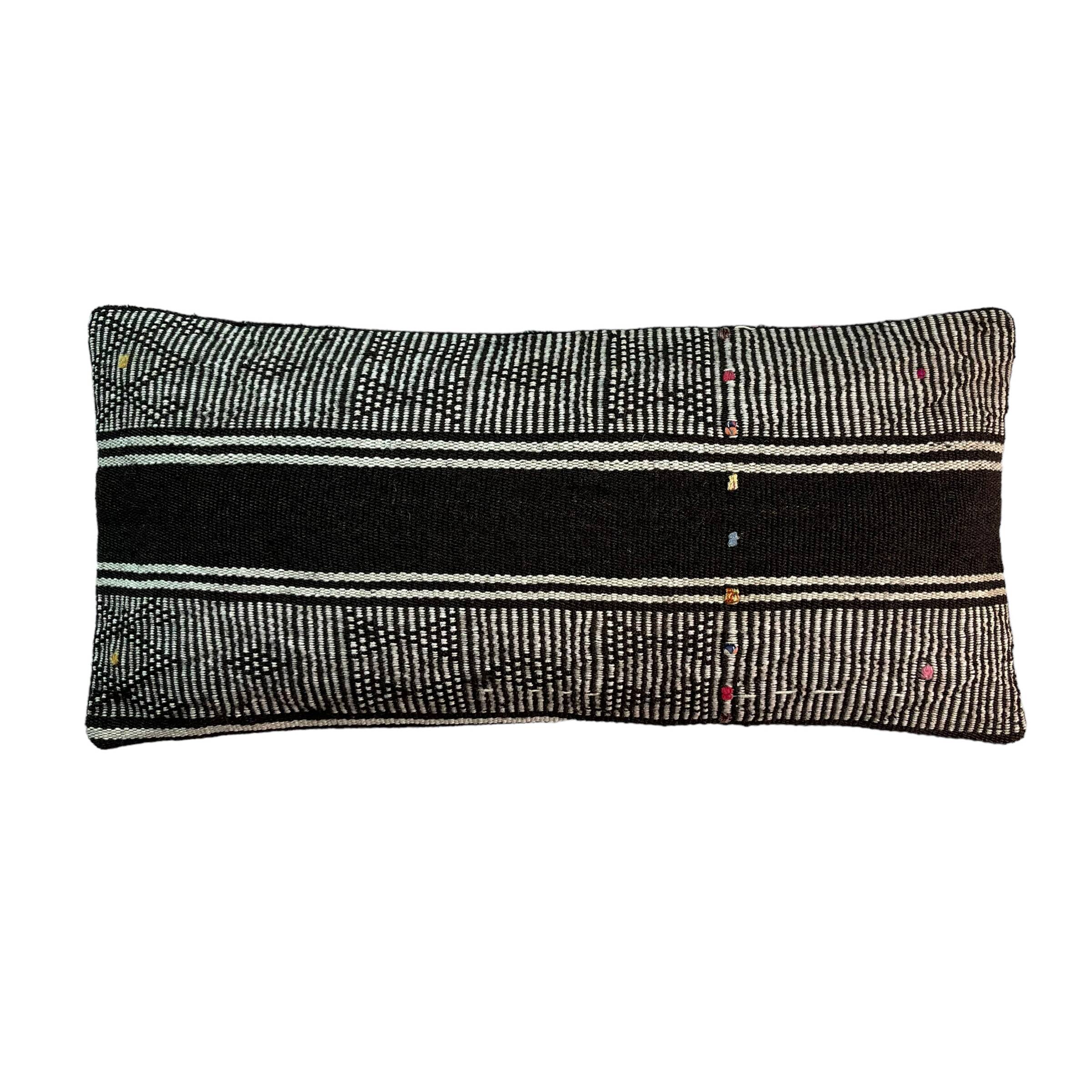 HOUSSE DE COUSSIN KILIM TURC VINTAGE, 30 X 60 CM