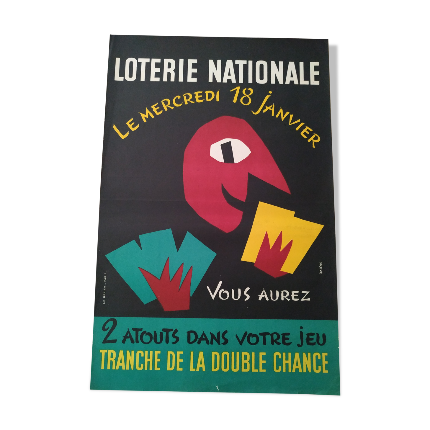 Former Grove National Lottery poster 1955