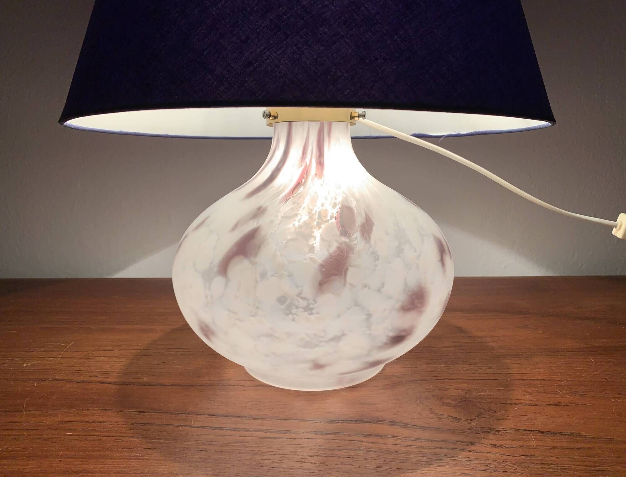 Set of 2 Glass Table Lamps by Peill and Putzler