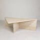 Mid-Century travertine coffee table with a triangular top, 1970s.