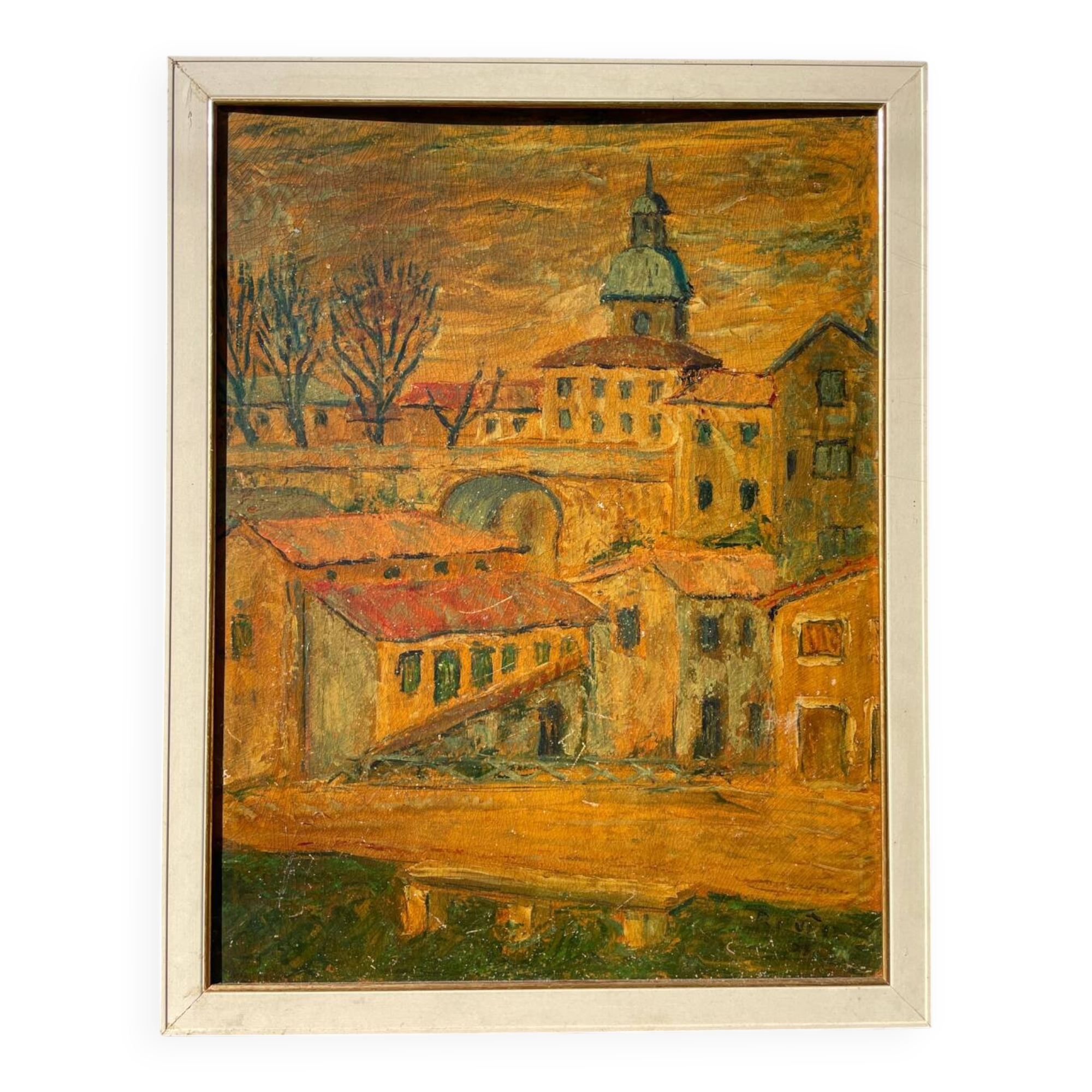 Cityscape painting by Jean-René Munoz