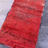 Moroccan rug Beni M'Guild red - 225 x 104 cm