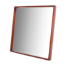 Square mirror in rosewood  80x80cm