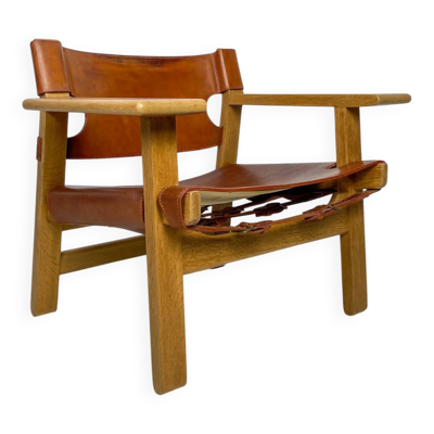 Fauteuil 'Spanish Chair 2226' en chêne par Børge Mogensen pour Fredericia, années 1950