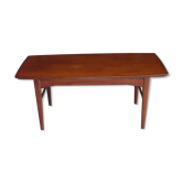 Table basse scandinave en teck monte et baisse, danemark 1960