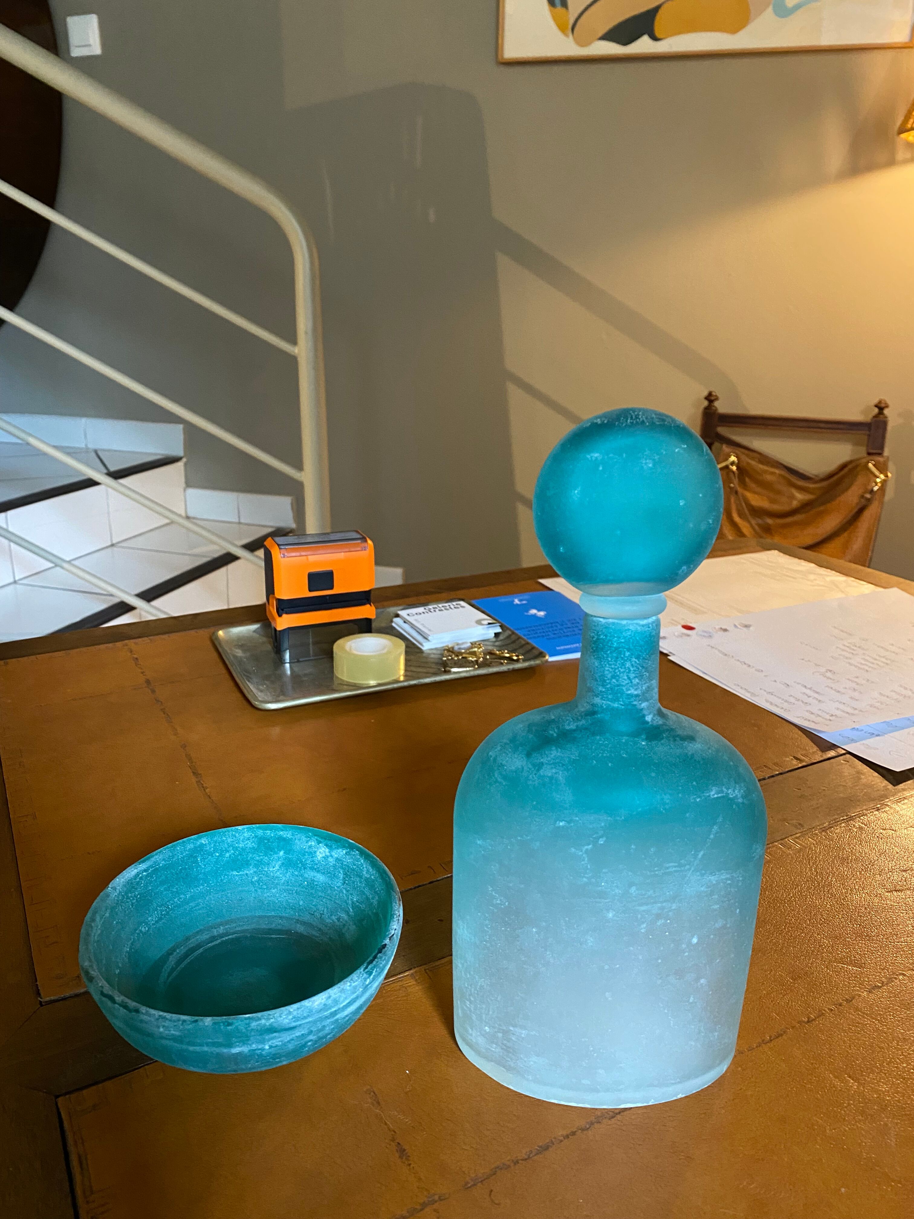 Murano Cenedese glass bottle