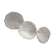3 white and round corals