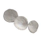 3 white and round corals