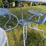 Salon de jardin en fer forgé
