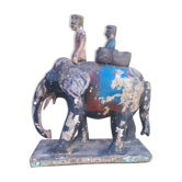 Jouet indien ancien éléphant
