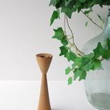 Danish designer teak candlestick