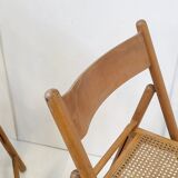 Pair of vintage Italian folding chairs 1970