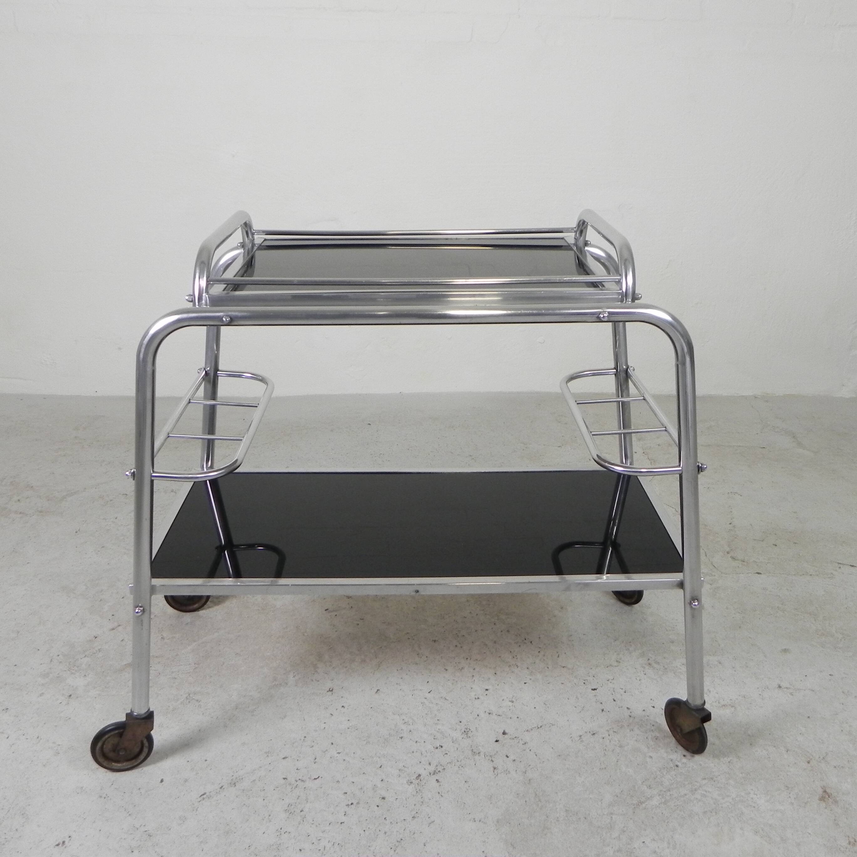 Art Deco trolley, serving trolley, 1930s