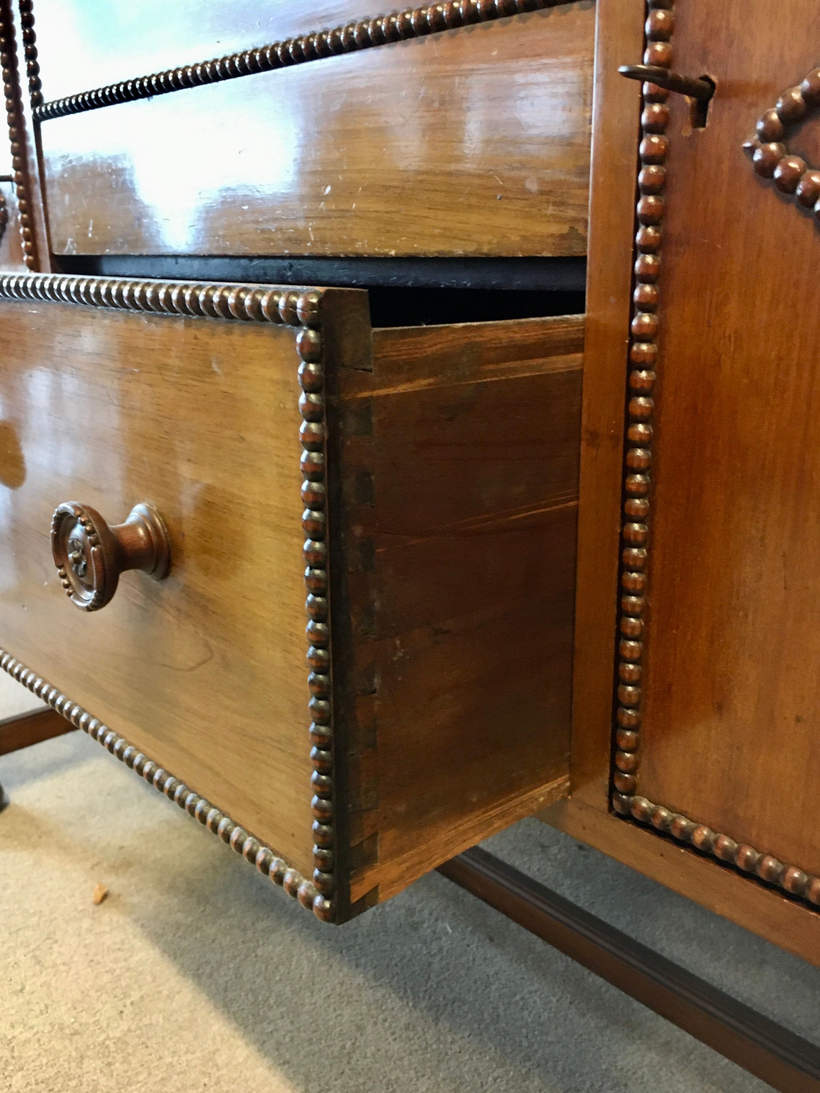 English buffet in mahogany