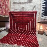 Off-white Moroccan rug with geometric patterns, 200cm x 300cm