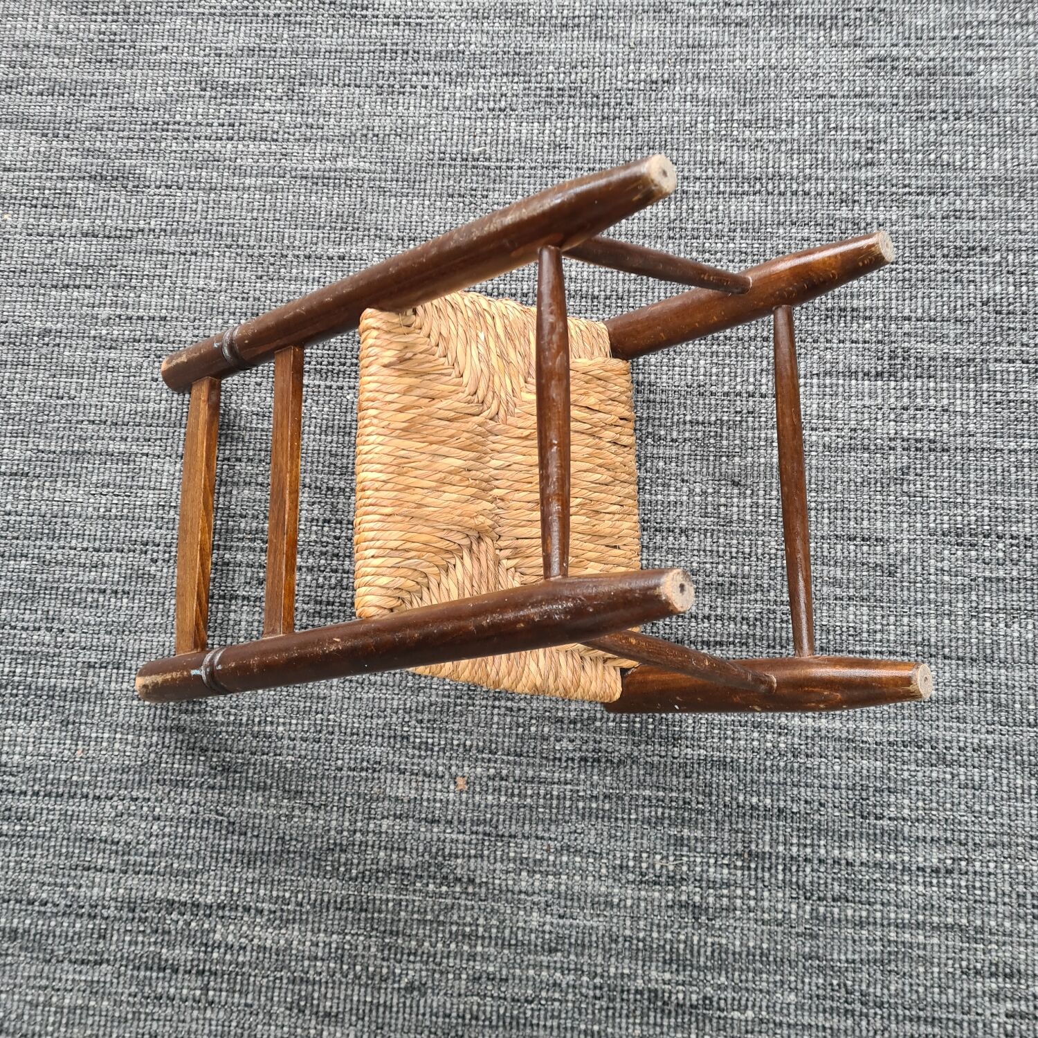 Wooden chair and straw for children