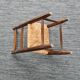 Wooden chair and straw for children