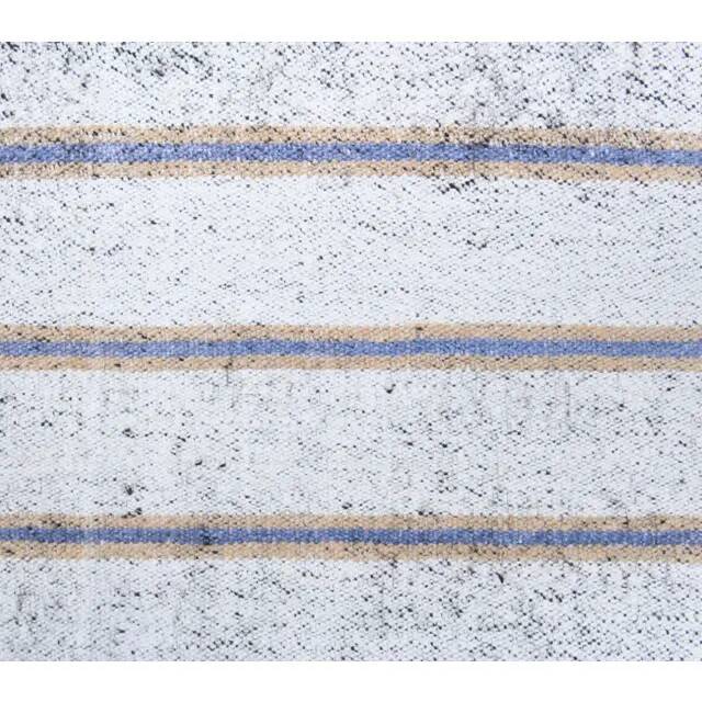 Vintage Turkish Hand-Knotted Wool Cotton White Kilim Runner Rug 76x239