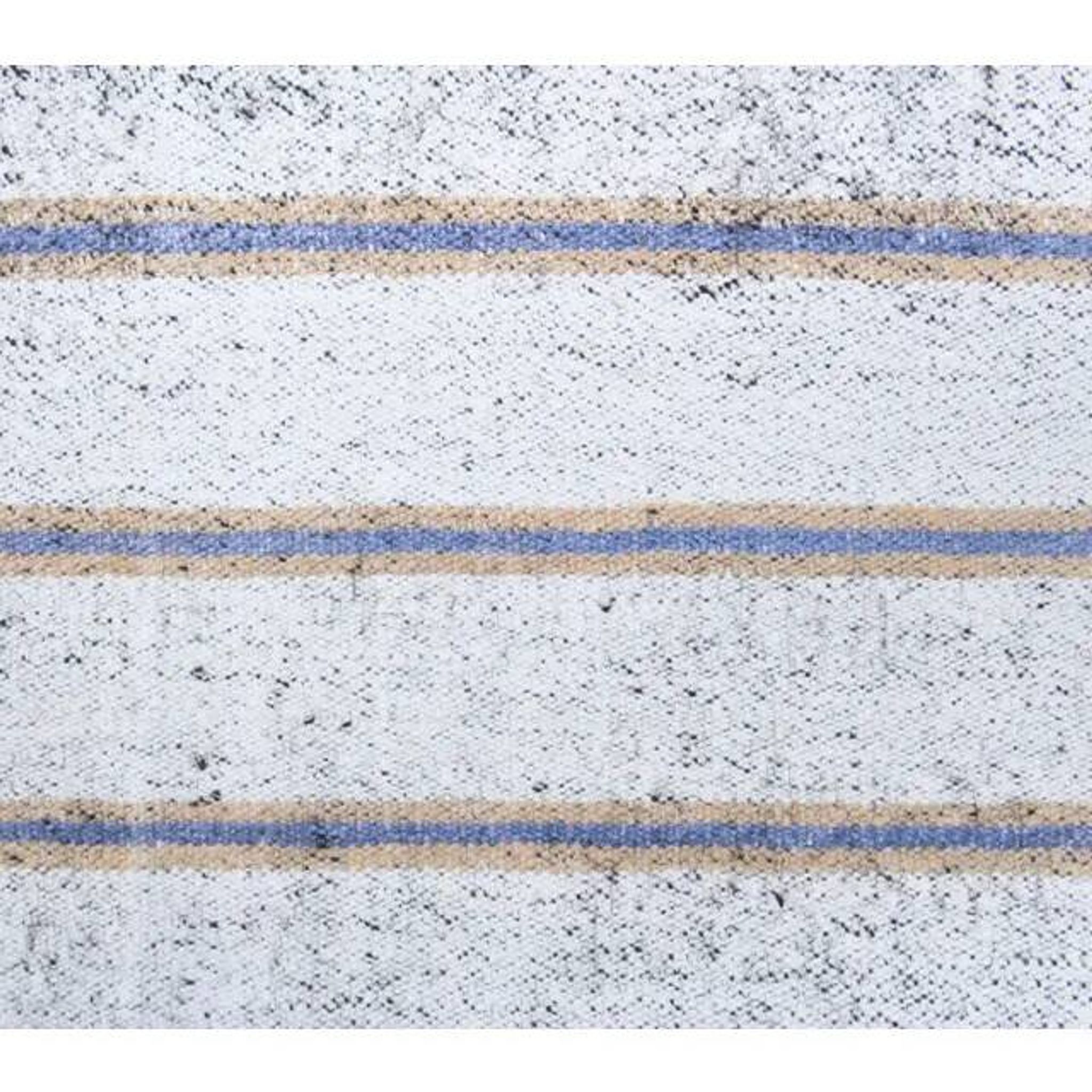 Vintage Turkish Hand-Knotted Wool Cotton White Kilim Runner Rug 76x239