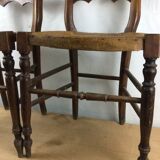 Pair of mulched chairs