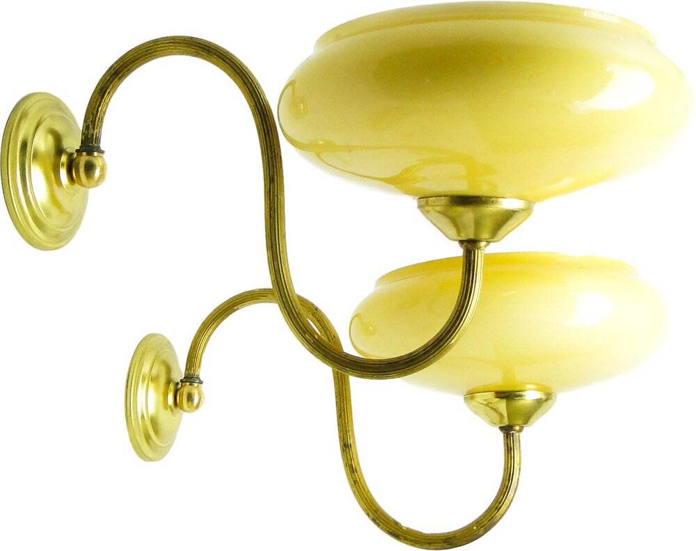Art Deco sconces, Poland, 1950s, set of 2