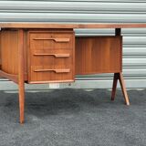 Exceptional Vintage Boomerang desk designed by Jacques Hauville 1960 p