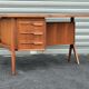 Exceptional Vintage Boomerang desk designed by Jacques Hauville 1960 p