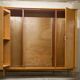 Scandinavian wardrobe 1960 honey color 4 doors L 205 cm
