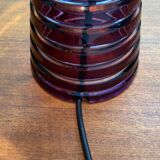 Postmodern glass mushroom table lamp, Italy