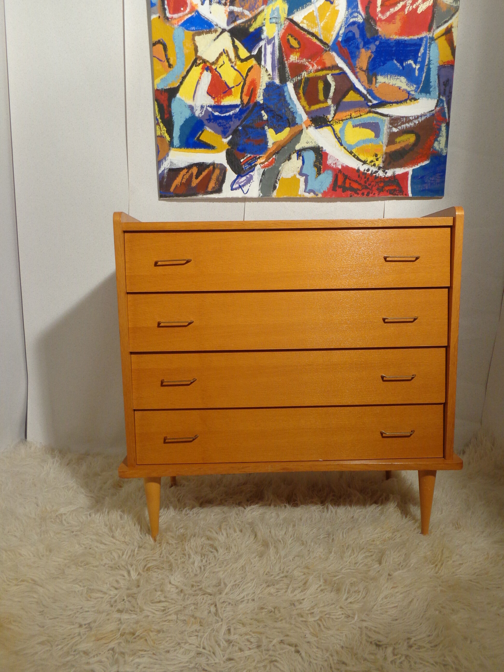 The 1960s vintage dresser stamped