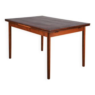 Scandinavian extendable teak dining table